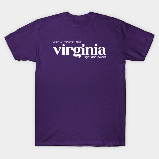 Virginia Pipe Tobacco T-Shirt by Eugene and Jonnie Tee's